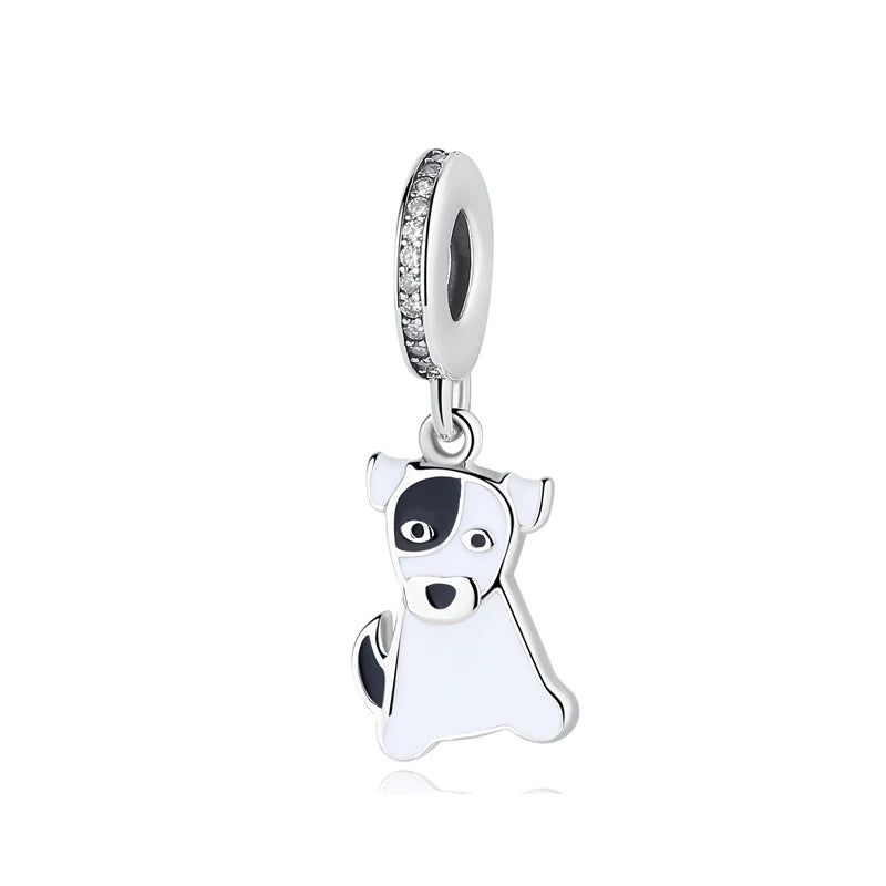 Paw print charm  – 925 Sterling Silver