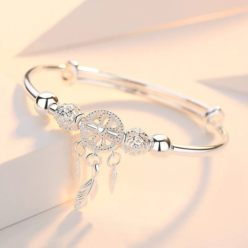Adjustable Charm Bracelet – 925 Sterling Silver