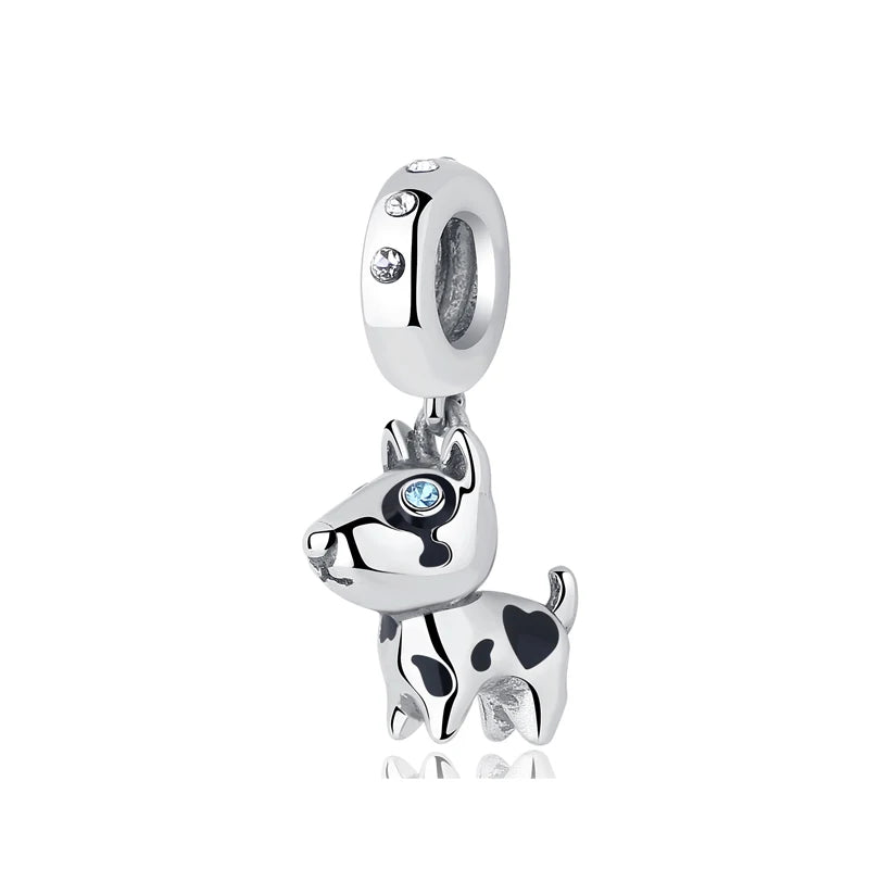 Paw print charm  – 925 Sterling Silver