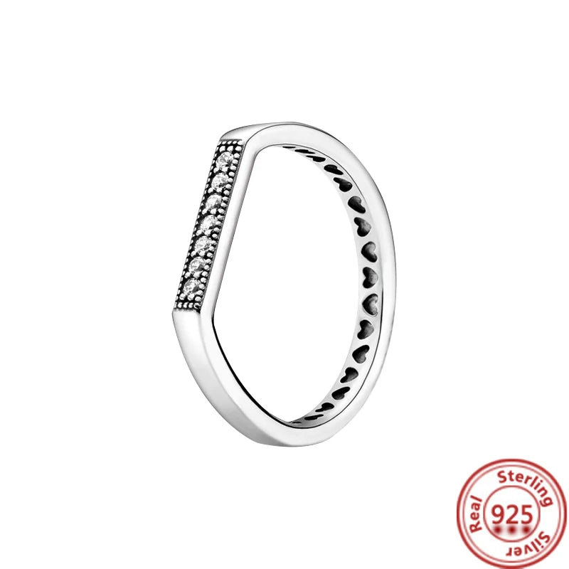 Sparkling Zircon Wings & Floral Detail – 925 Sterling Silver