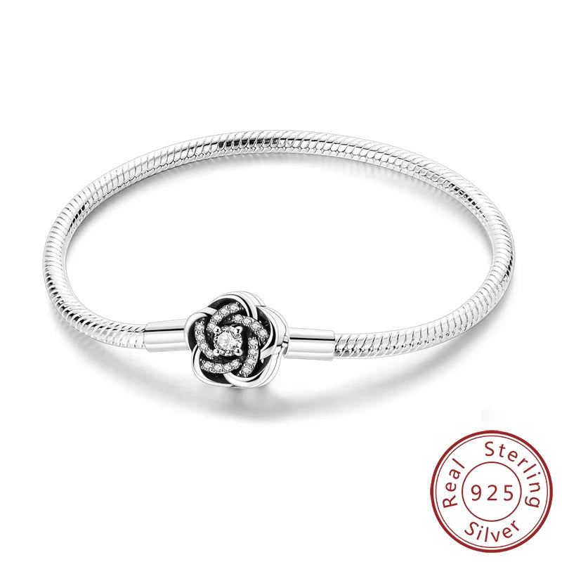 Garden of Hearts Bracelet – 925 Sterling Silver