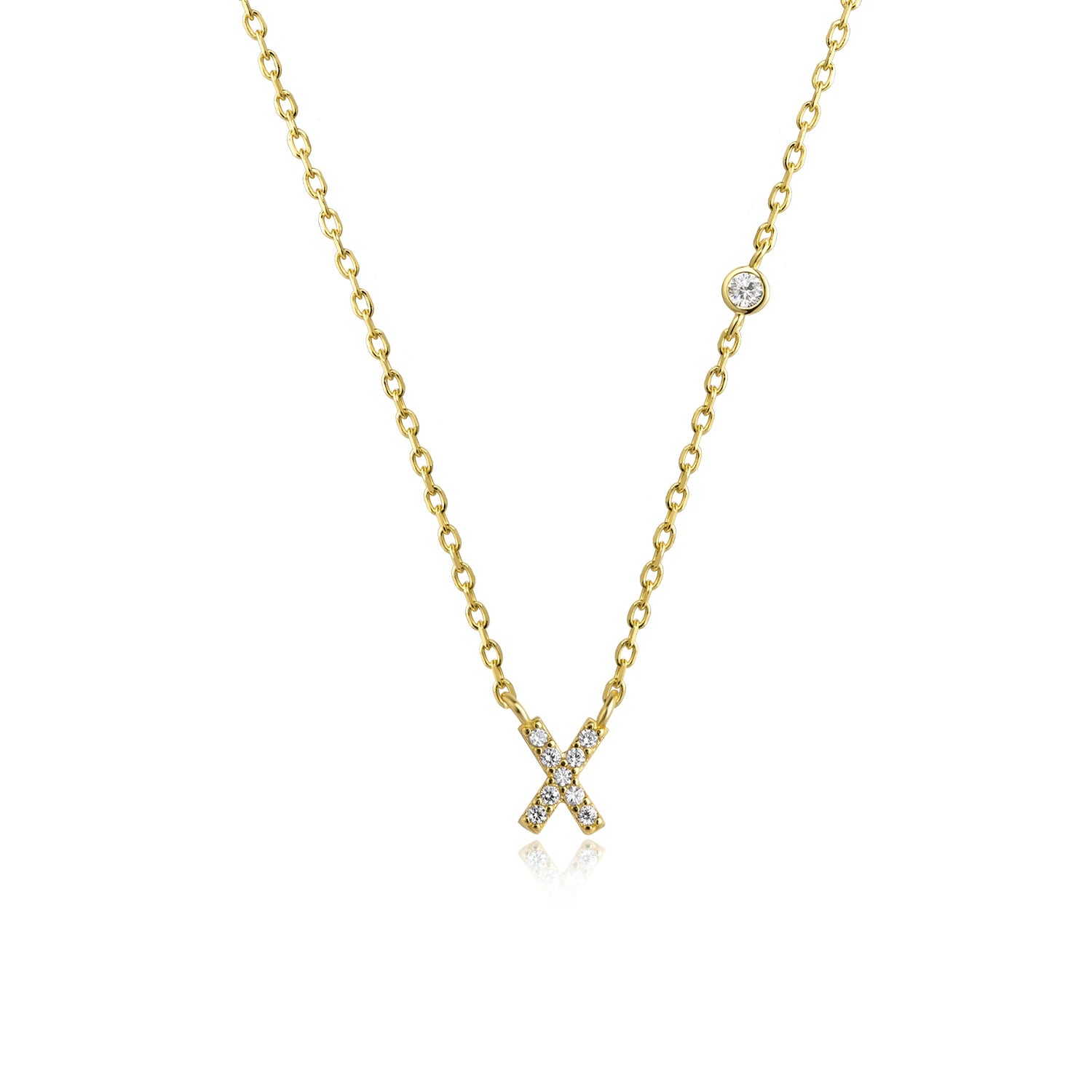 Initial Pendant Necklace – Elegant 925 Sterling Silver