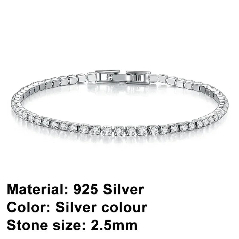 Crystal Bracelet – 925 Silver Sterling