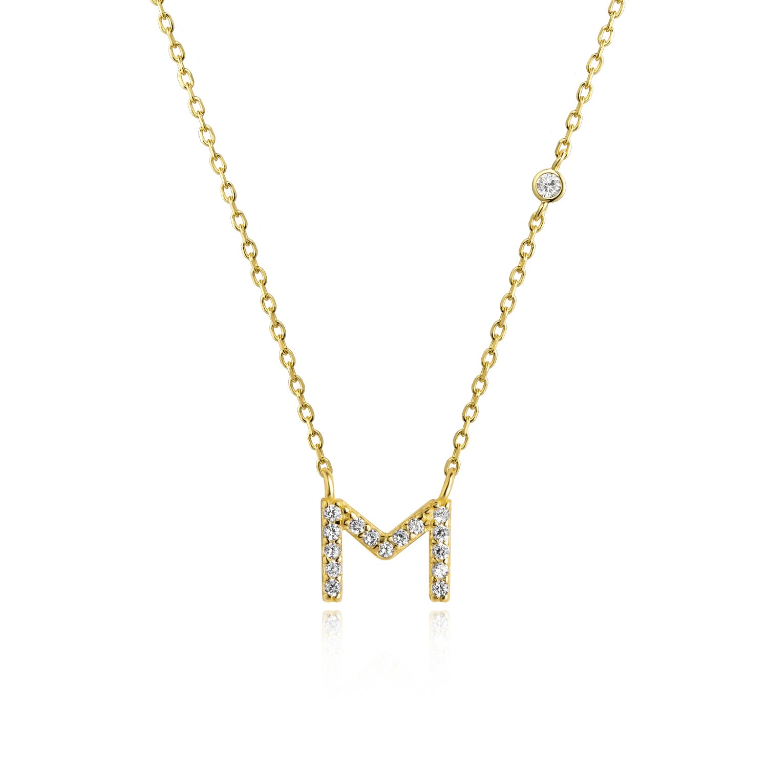Initial Pendant Necklace – Elegant 925 Sterling Silver