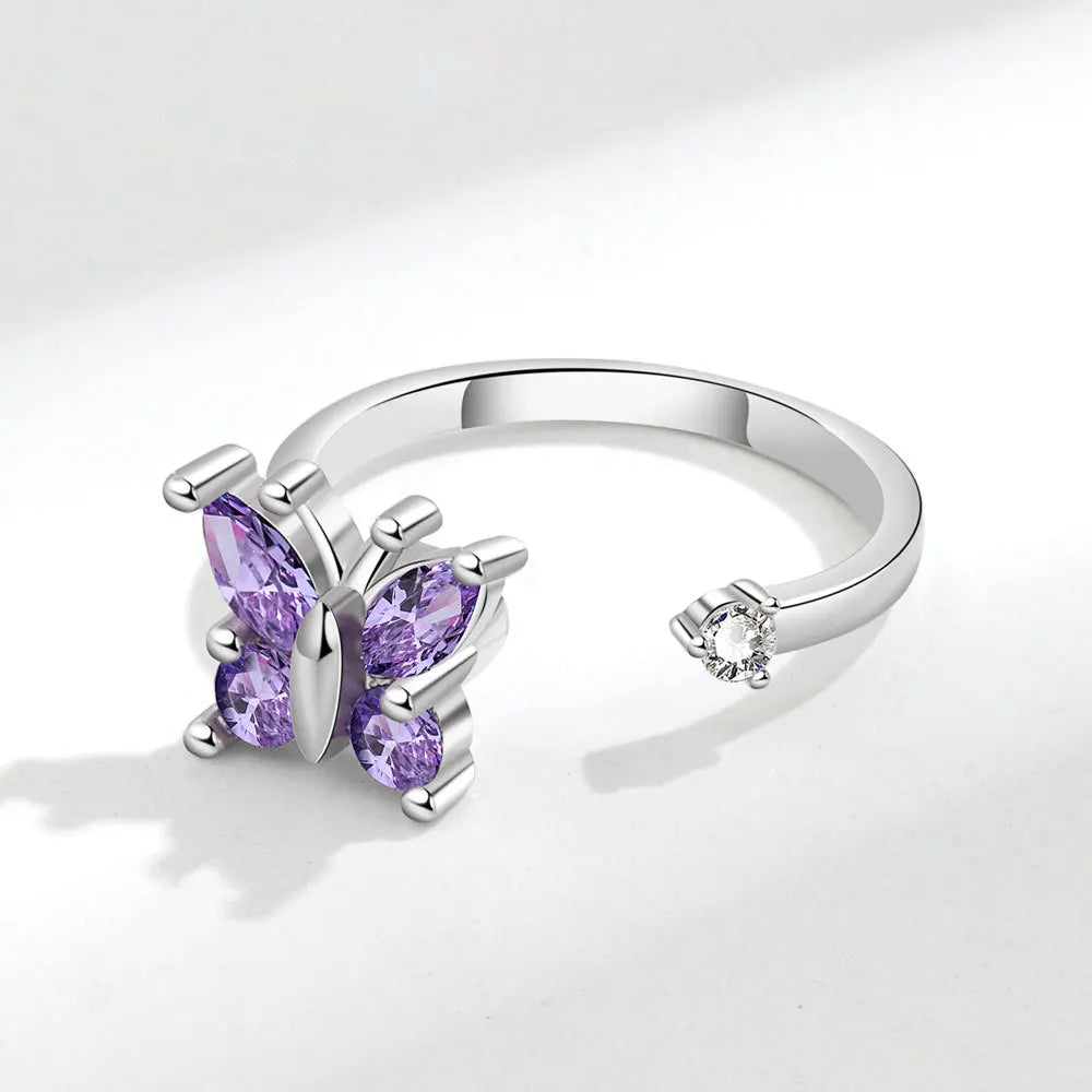 Sunflower Rotatable Ring Sterling Silver