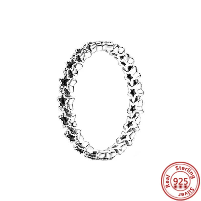Sparkling Zircon Wings & Floral Detail – 925 Sterling Silver