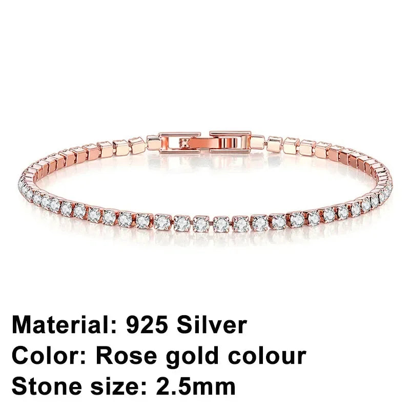Crystal Bracelet – 925 Silver Sterling