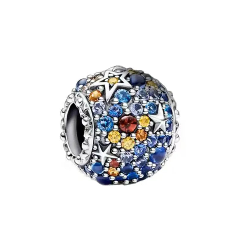 Blue Moon & Stars – 925 Sterling Silver