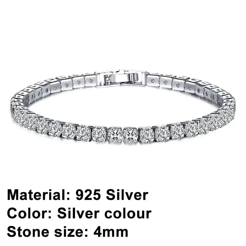 Crystal Bracelet – 925 Silver Sterling
