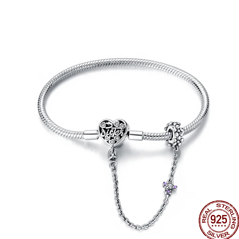 Infinity Glow Bracelet – 925 Sterling Silver