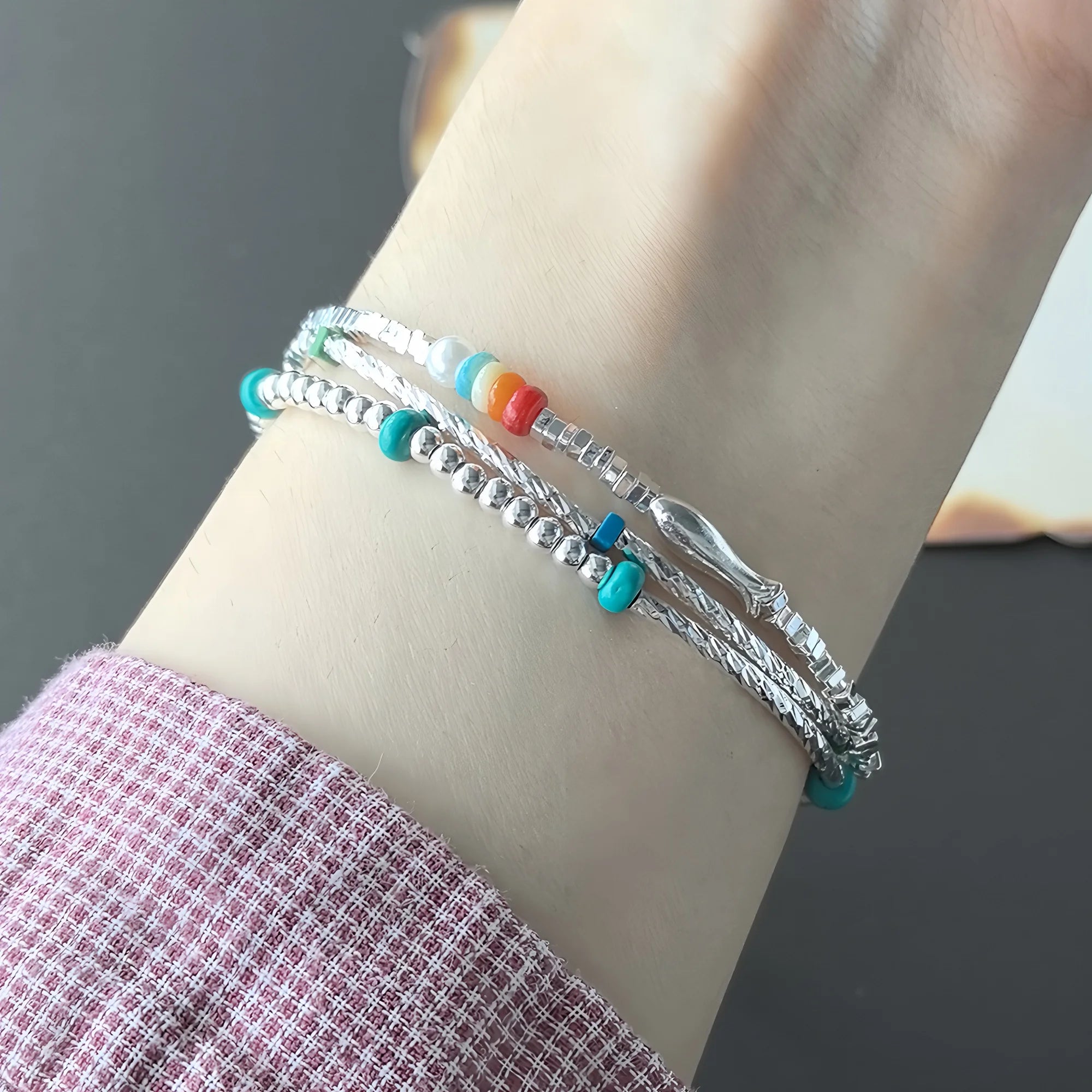 Love Heart Bracelet  – Sterling Silver