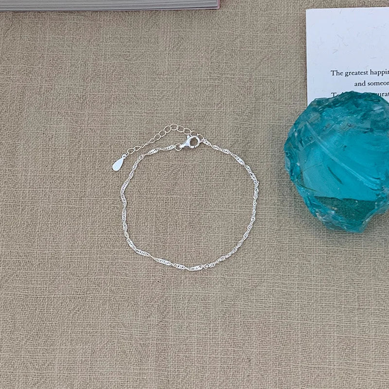 Ultra-Fine Line Bracelet – 925 Sterling Silver