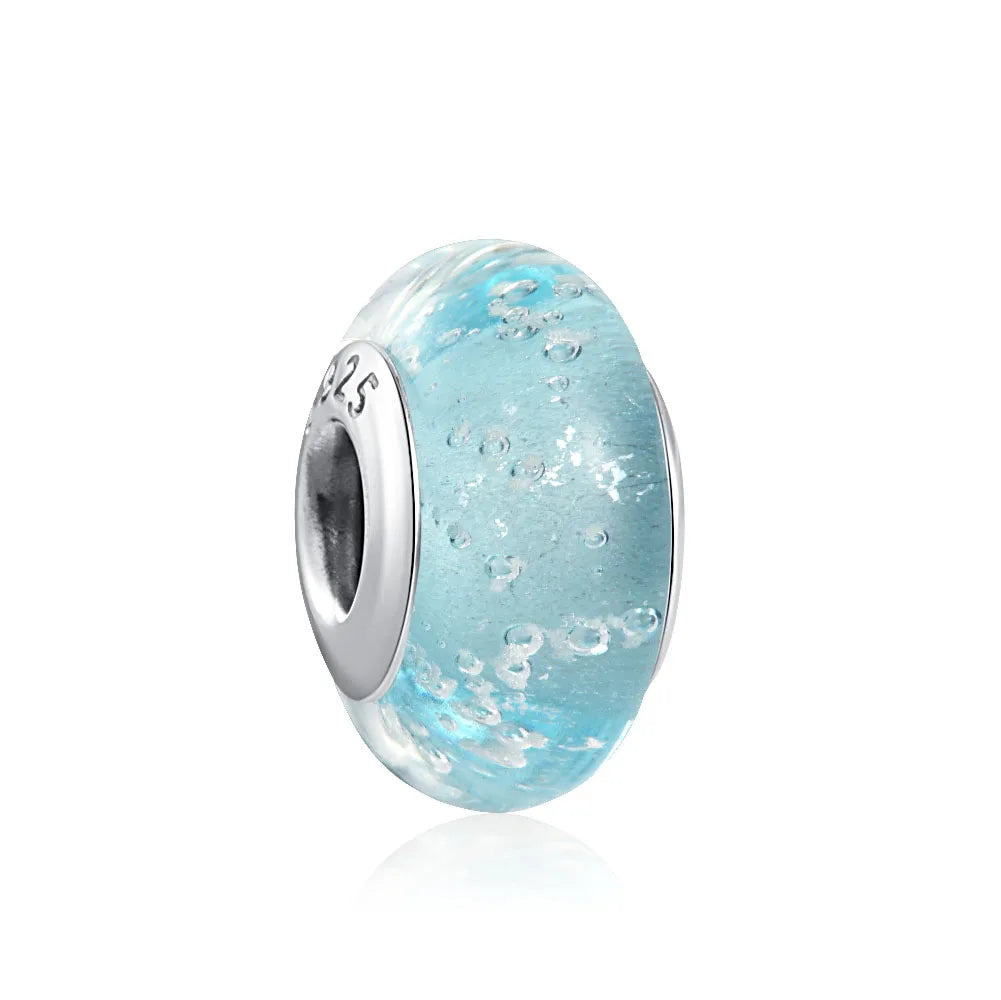 Murano Glass & Heart Charms – 925 Sterling Silver