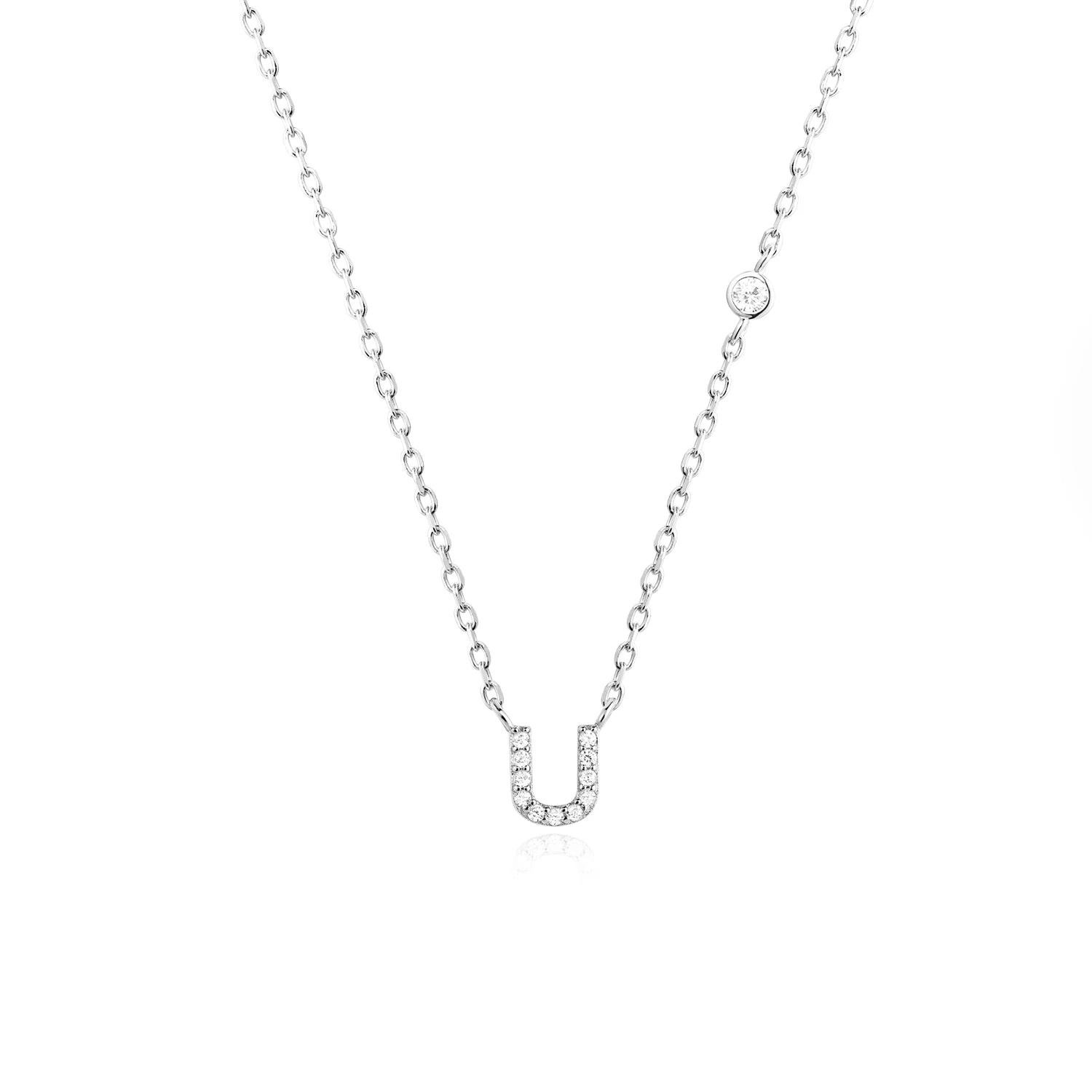 Initial Pendant Necklace – Elegant 925 Sterling Silver