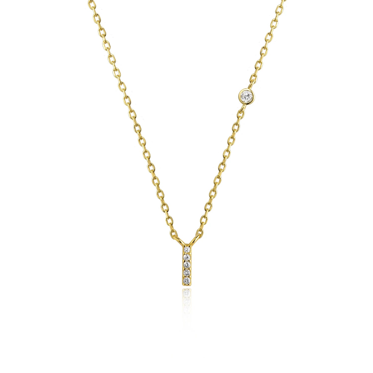 Initial Pendant Necklace – Elegant 925 Sterling Silver