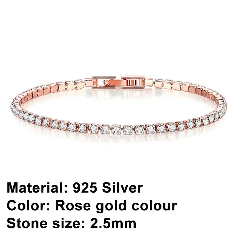 Crystal Bracelet – 925 Silver Sterling