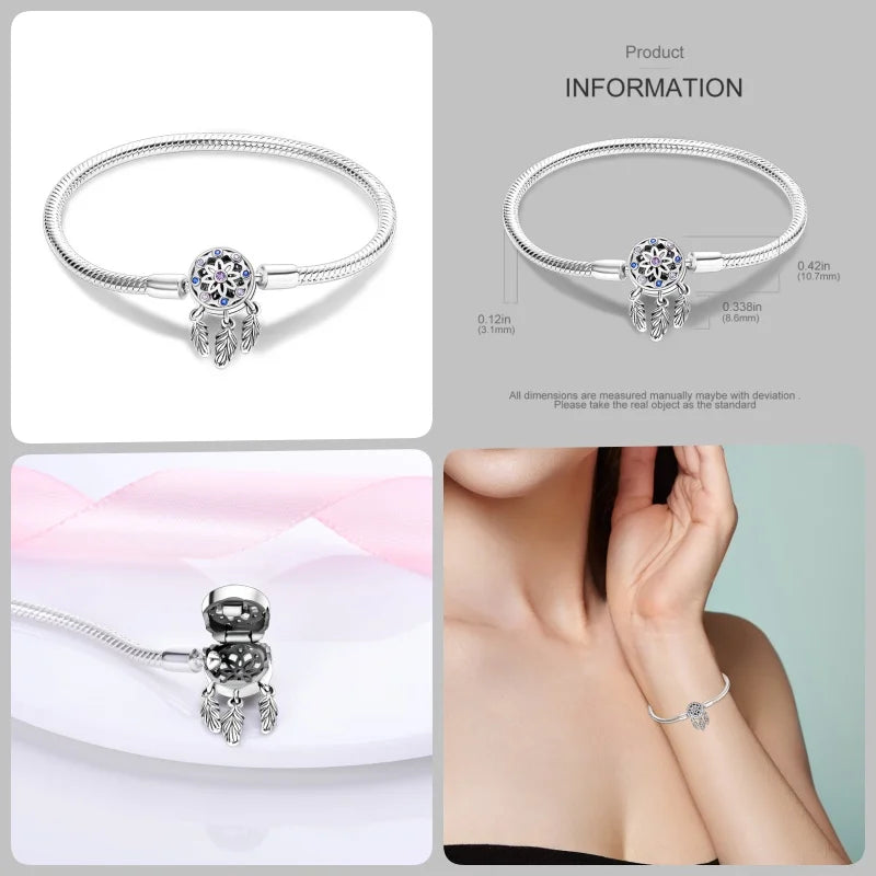 Infinity Glow Bracelet – 925 Sterling Silver