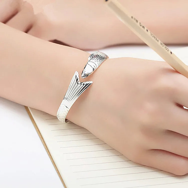 Dragon & Fish Bracelet – 925 Sterling Silver