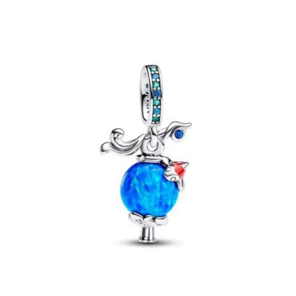 Blue Moon & Stars – 925 Sterling Silver