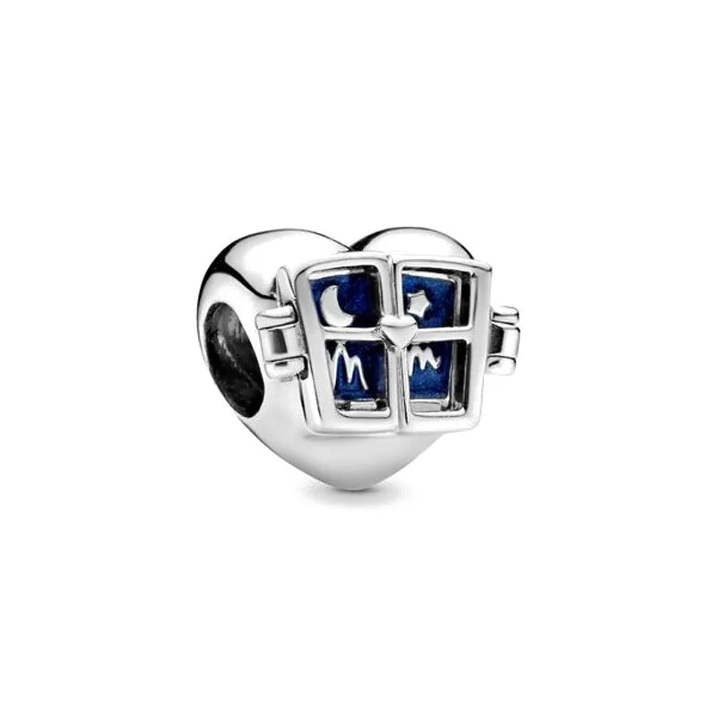 Blue Moon & Stars – 925 Sterling Silver