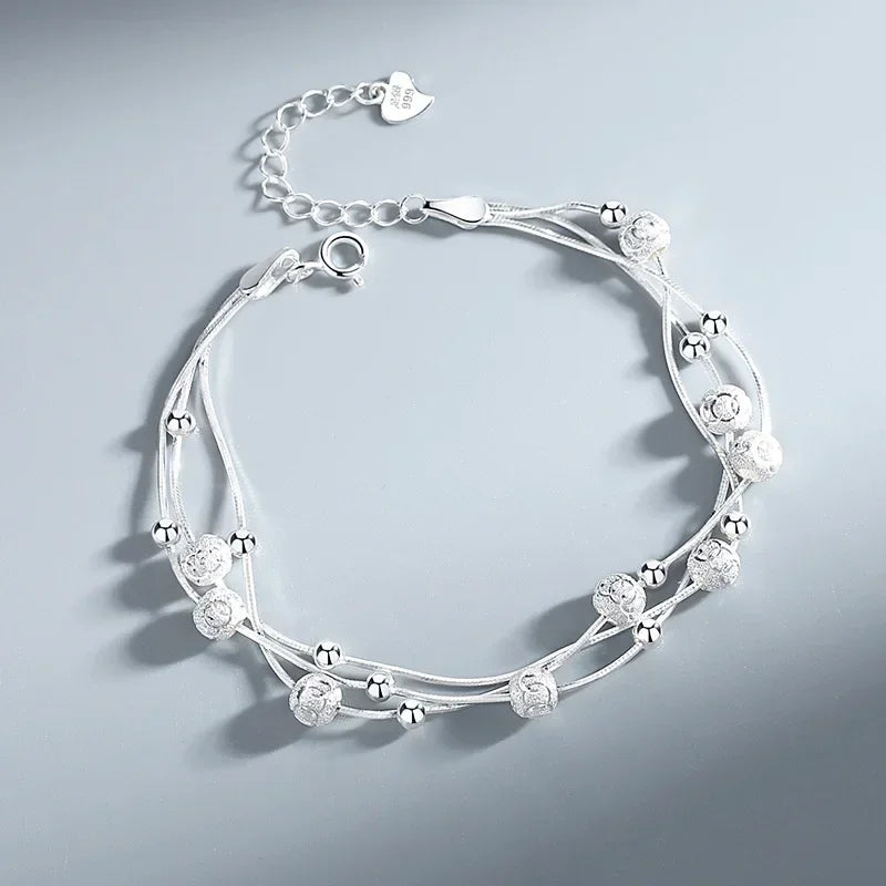 Adjustable Charm Bracelet – 925 Sterling Silver