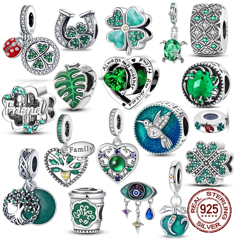 Nature-Inspired Charms – 925 Sterling Silver
