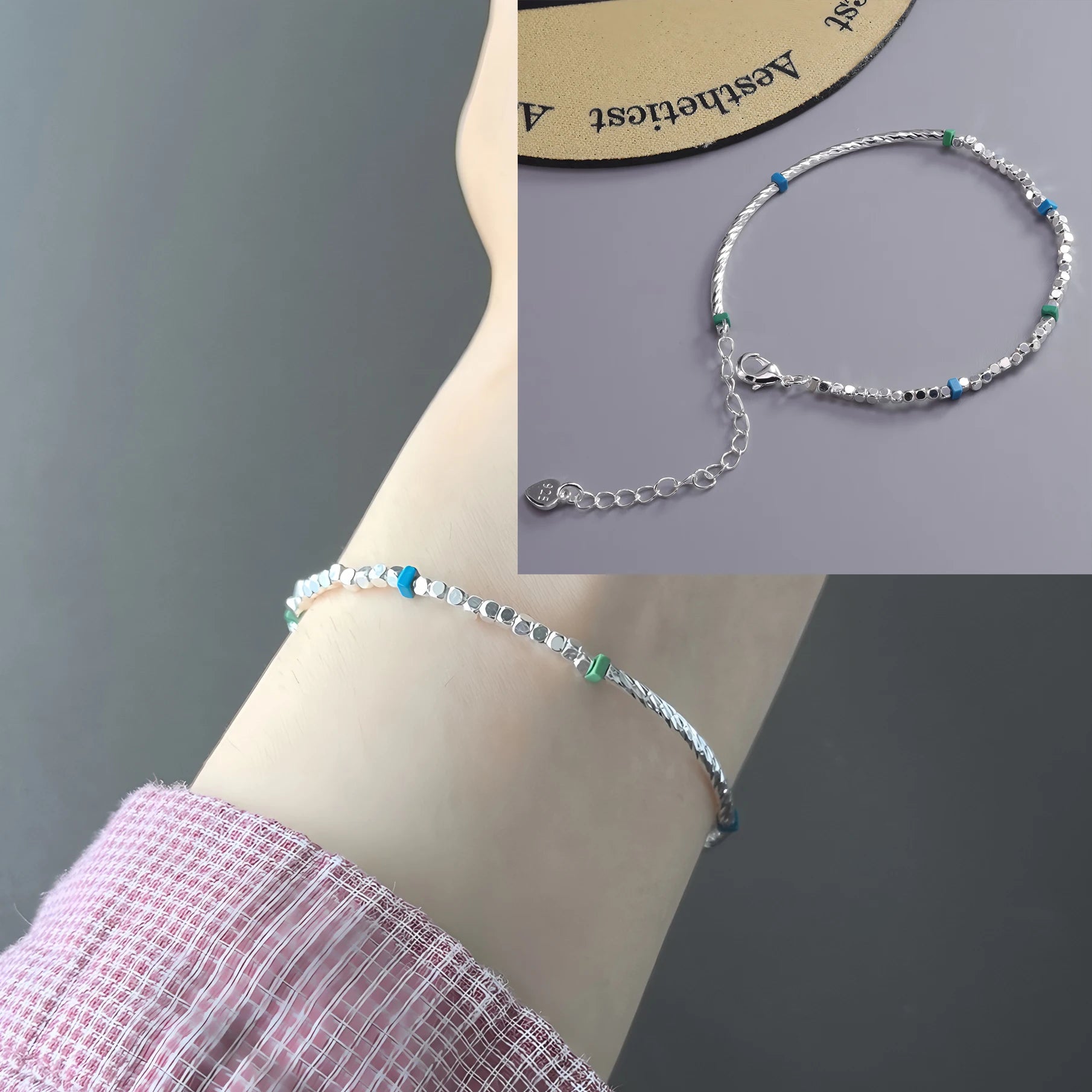 Love Heart Bracelet  – Sterling Silver