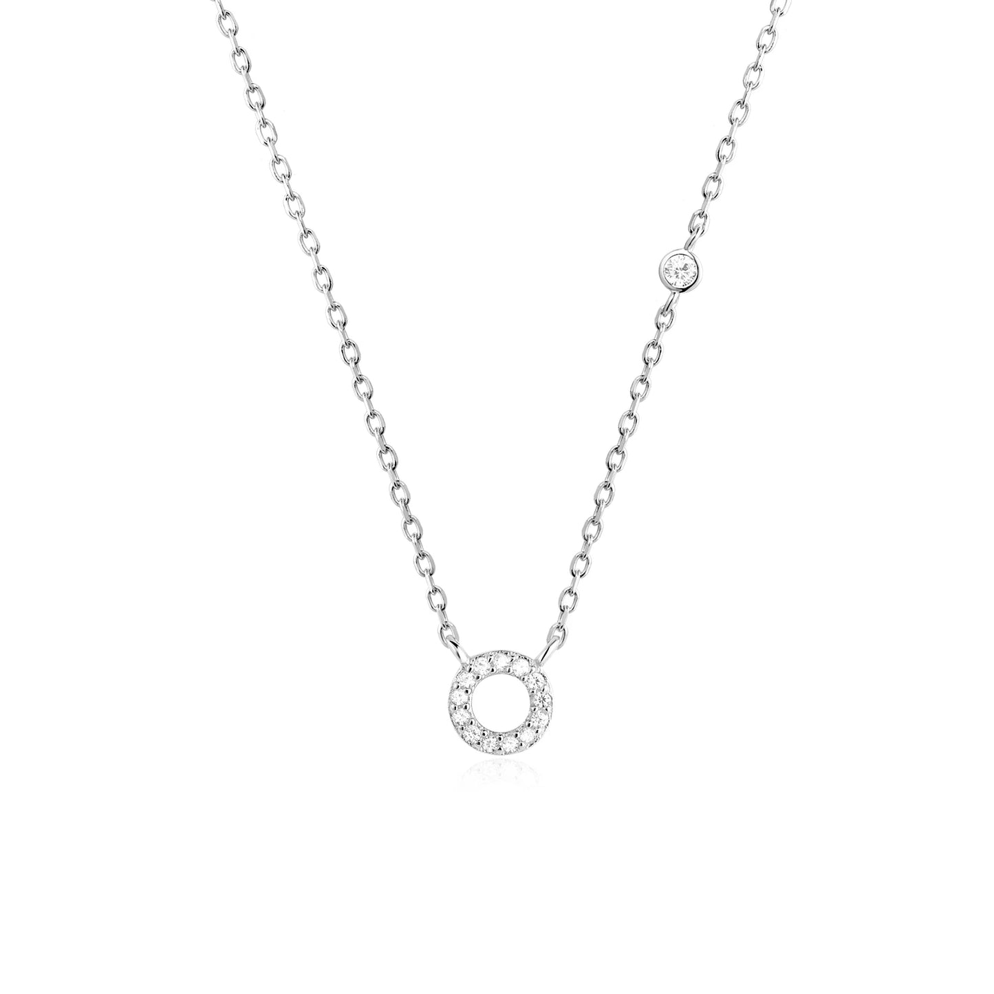 Initial Pendant Necklace – Elegant 925 Sterling Silver