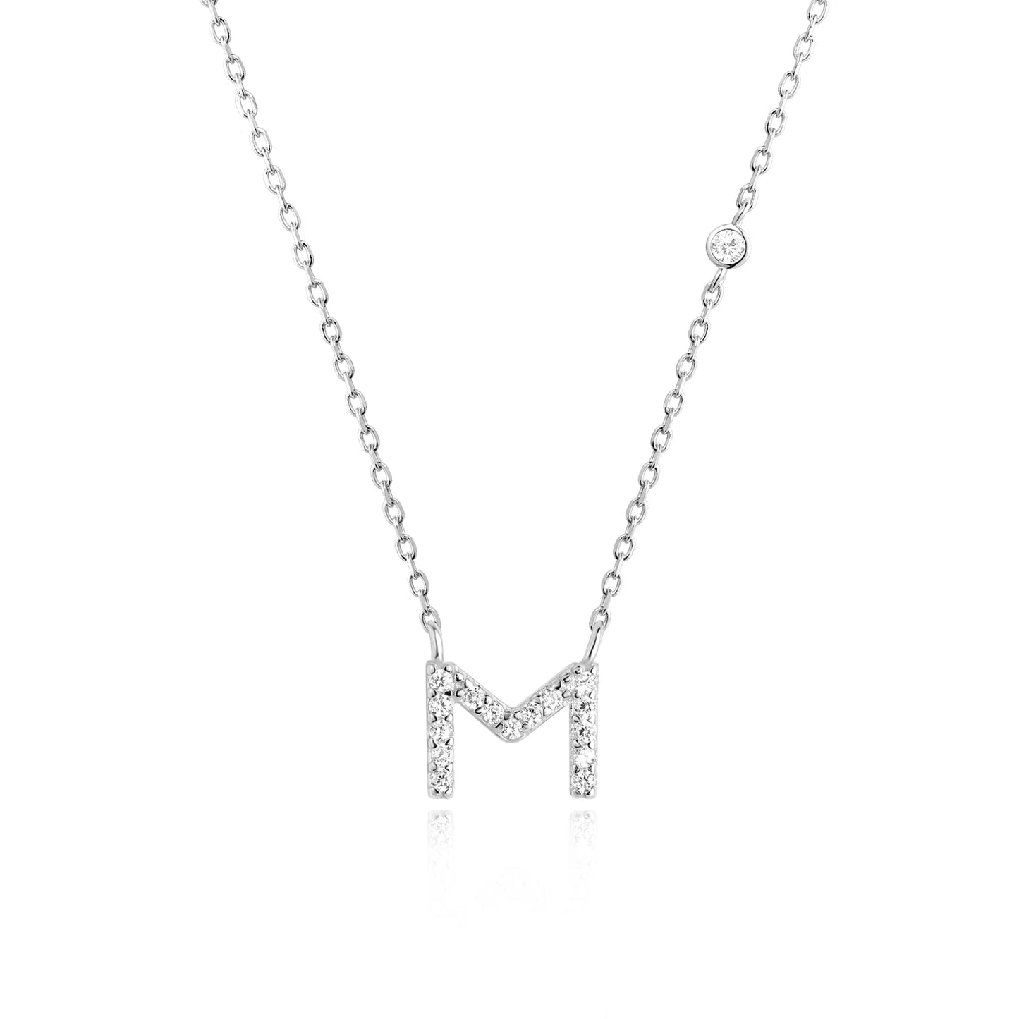 Initial Pendant Necklace – Elegant 925 Sterling Silver
