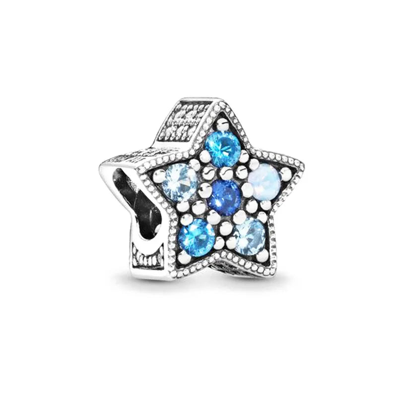 Blue Moon & Stars – 925 Sterling Silver