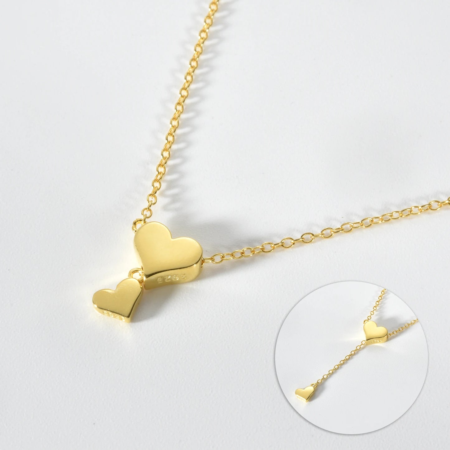 Heart Pendant Necklace – 925 Sterling Silver