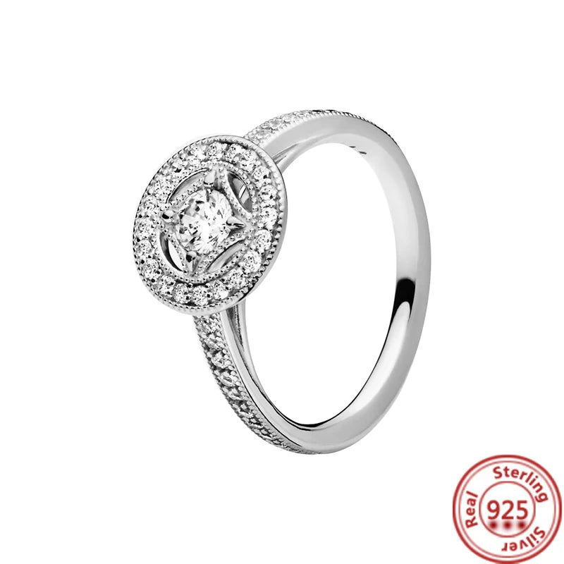 Sparkling Zircon Wings & Floral Detail – 925 Sterling Silver