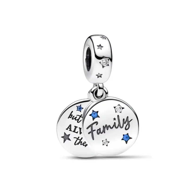 Blue Moon & Stars – 925 Sterling Silver
