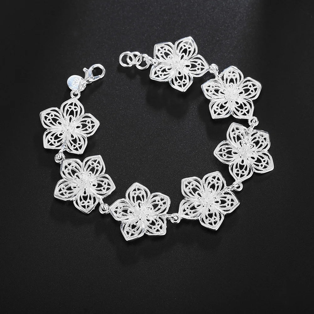 Twisted Rope Chain Bracelet –  925 Sterling Silver