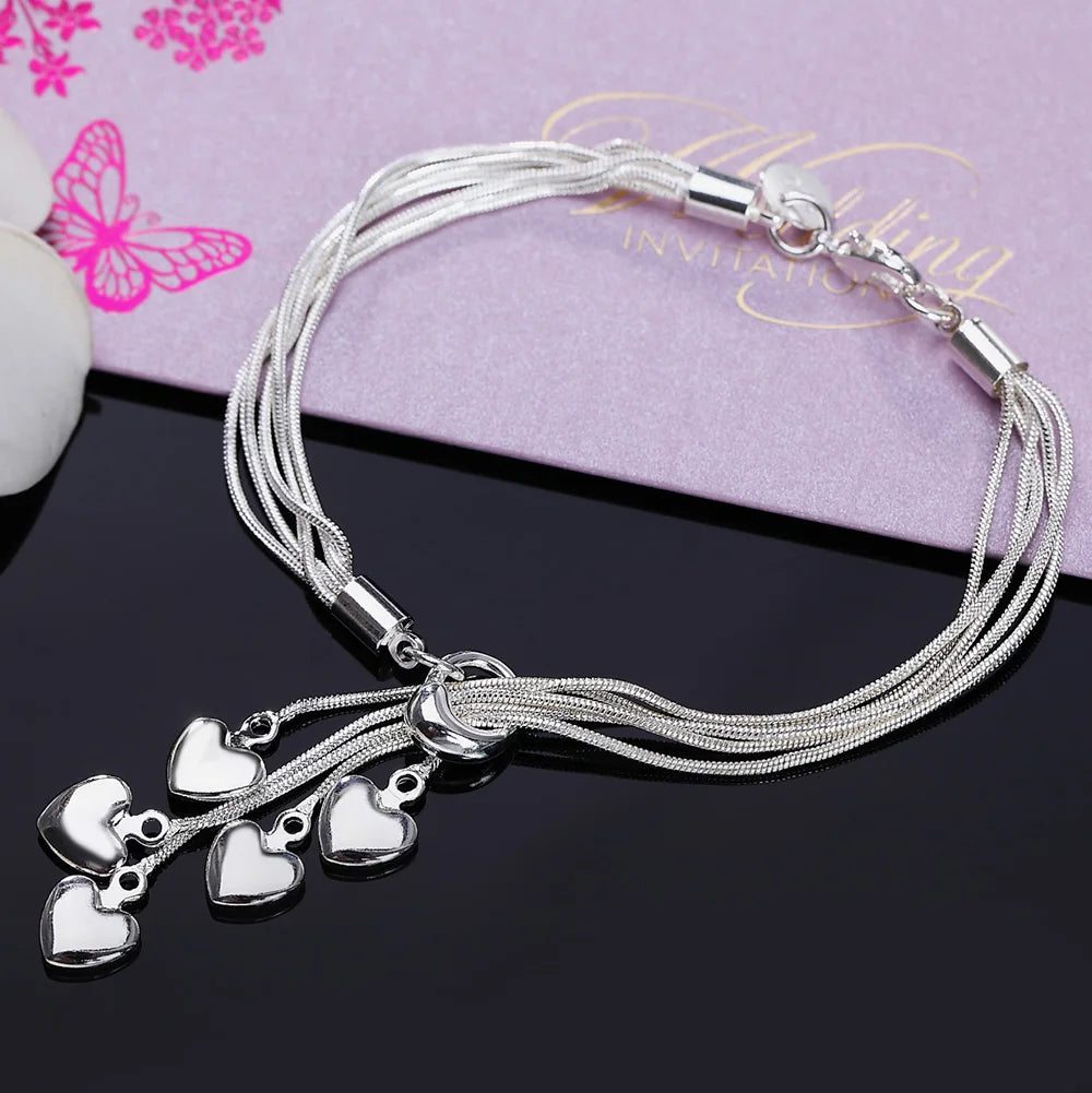 Twisted Rope Chain Bracelet –  925 Sterling Silver