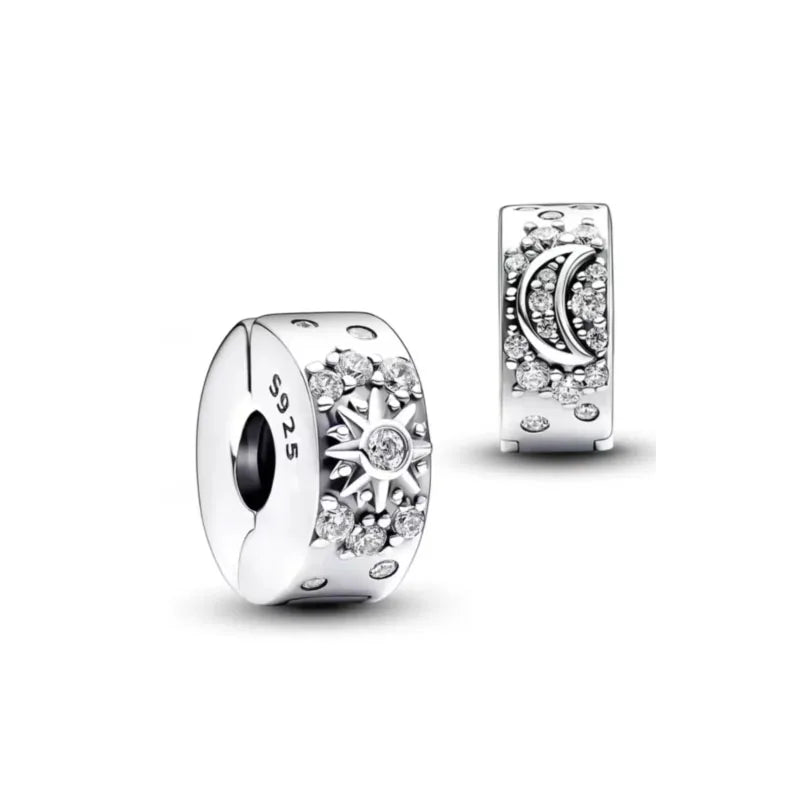Blue Moon & Stars – 925 Sterling Silver