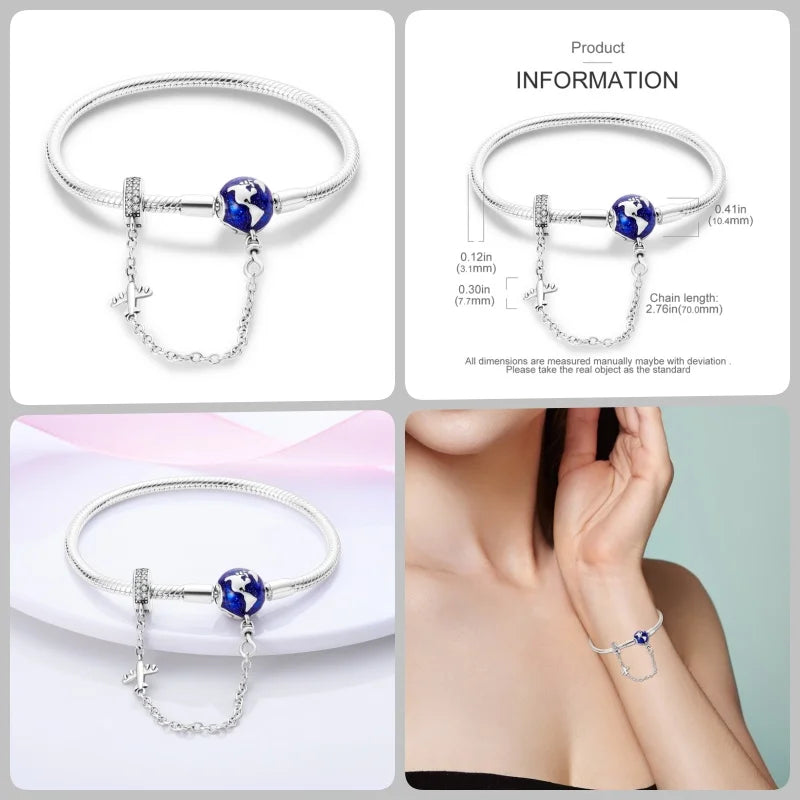 Infinity Glow Bracelet – 925 Sterling Silver