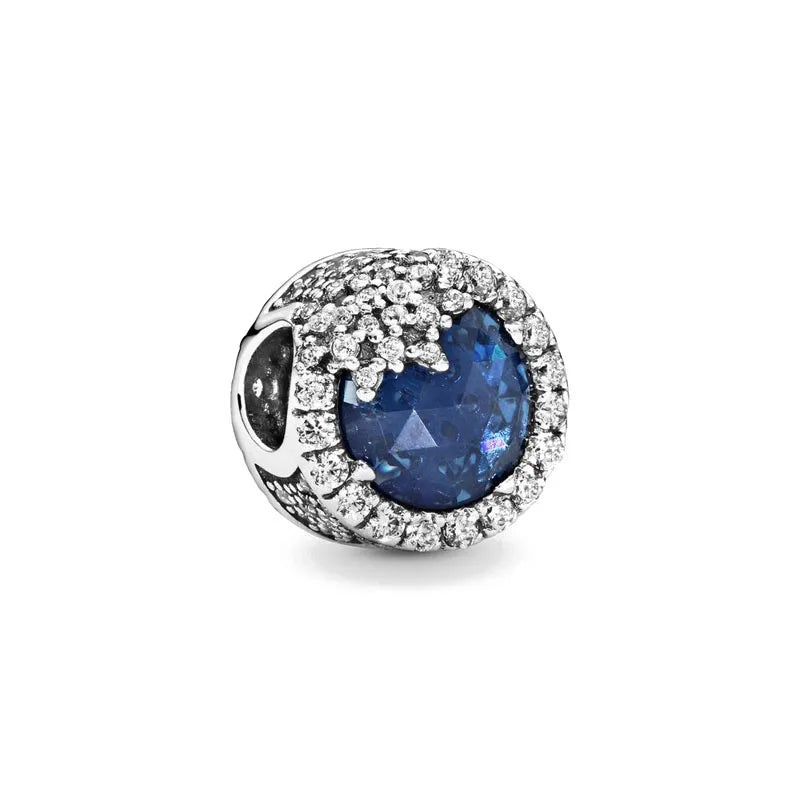 Blue Moon & Stars – 925 Sterling Silver