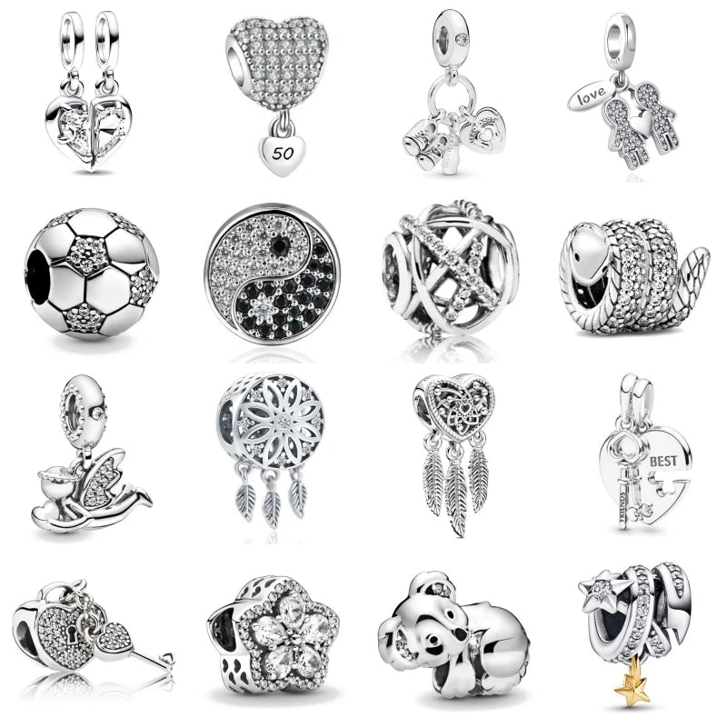White Series Charms – 925 Sterling Silver