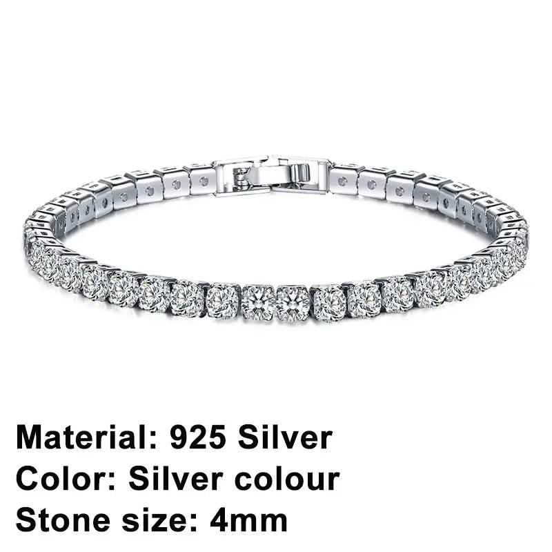 Crystal Bracelet – 925 Silver Sterling
