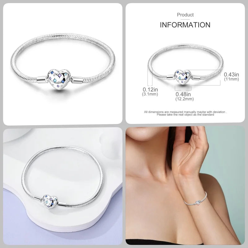 Infinity Glow Bracelet – 925 Sterling Silver
