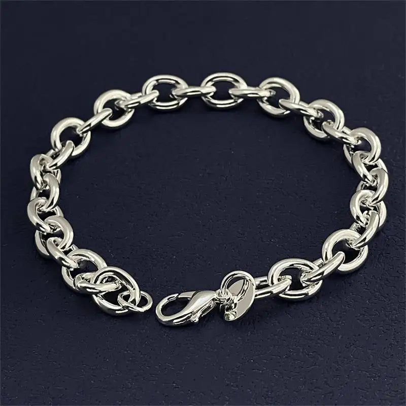 Chain Bracelet with Buckle – 925 Sterling Silver