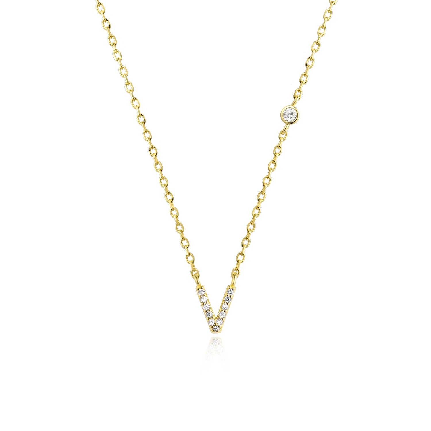 Initial Pendant Necklace – Elegant 925 Sterling Silver
