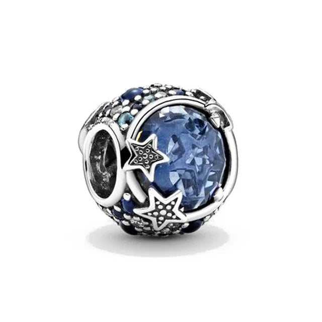 Blue Moon & Stars – 925 Sterling Silver