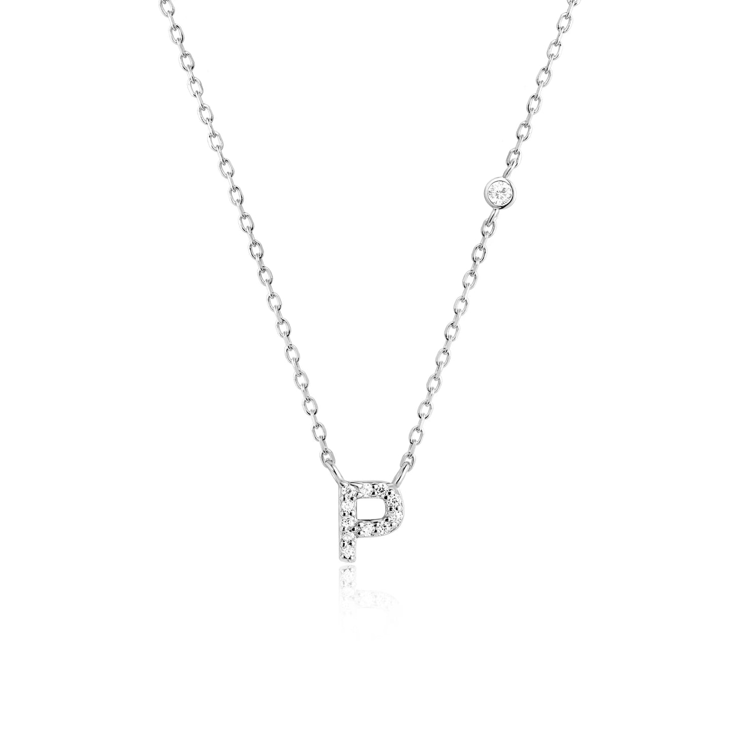 Initial Pendant Necklace – Elegant 925 Sterling Silver