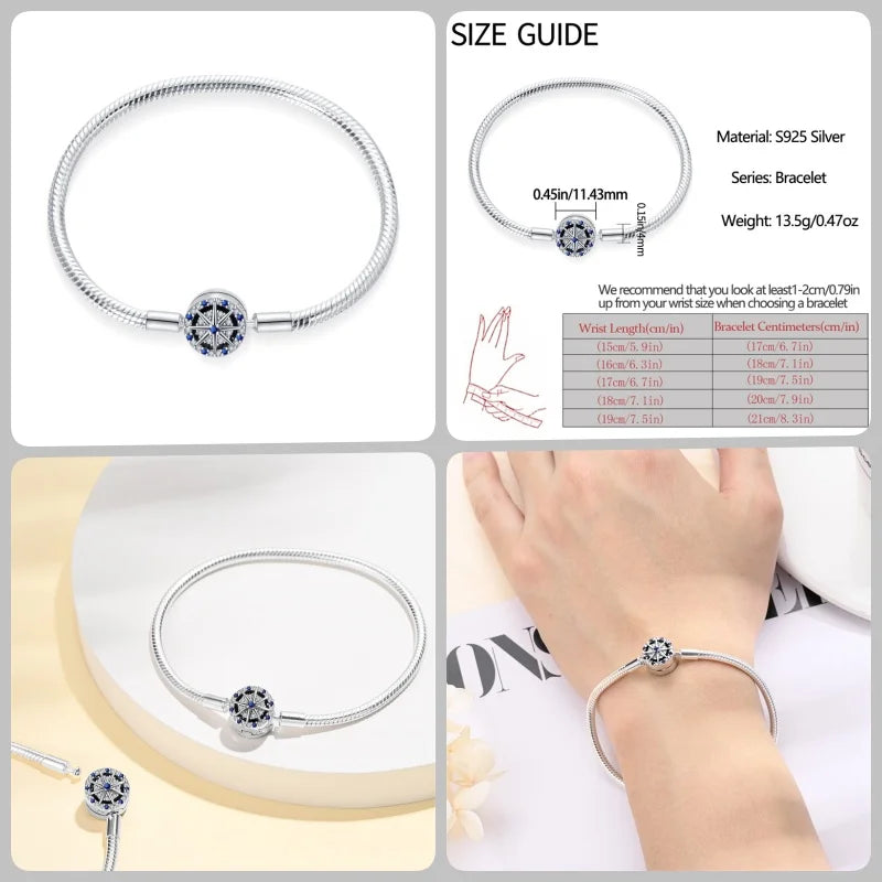 Infinity Glow Bracelet – 925 Sterling Silver