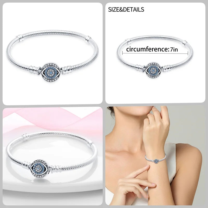 Infinity Glow Bracelet – 925 Sterling Silver