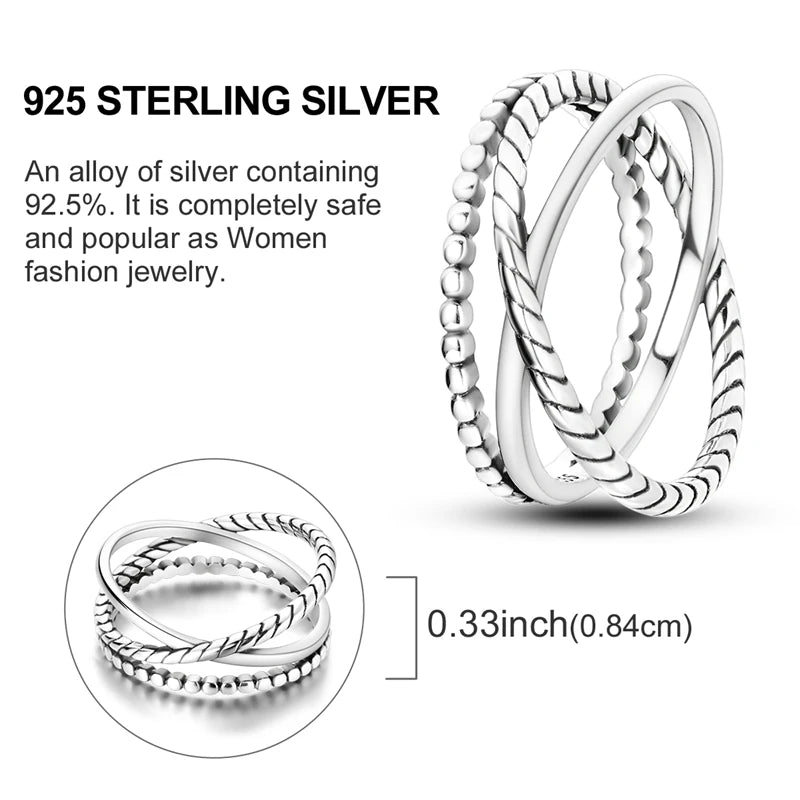 Spark 925 Sterling Silver Cocktail Ring