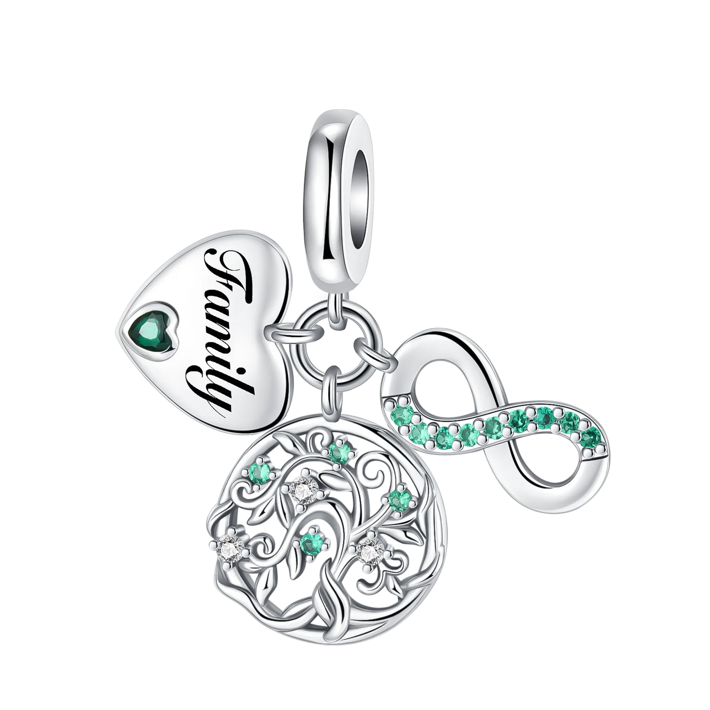 Nature-Inspired Charms – 925 Sterling Silver