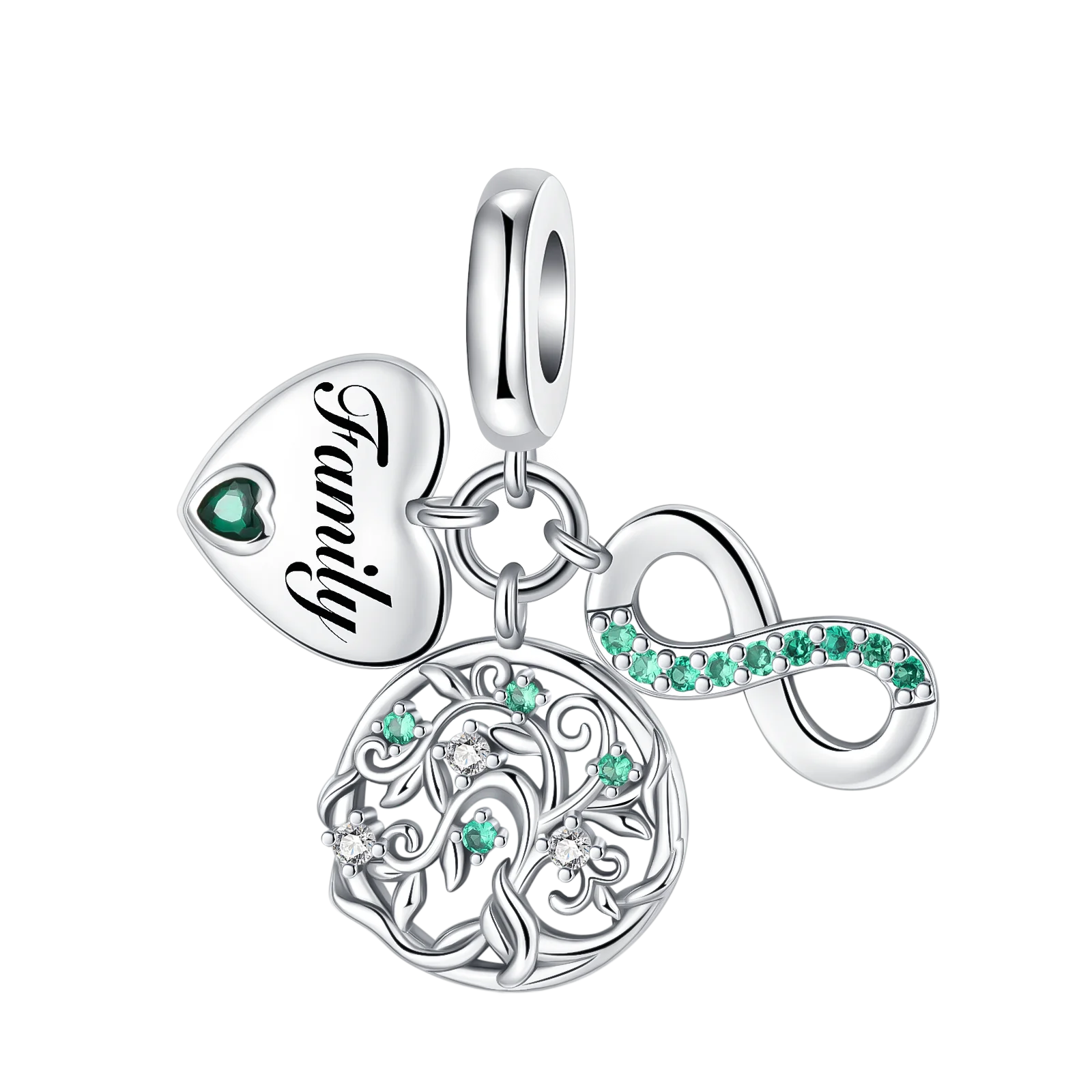 Nature-Inspired Charms – 925 Sterling Silver